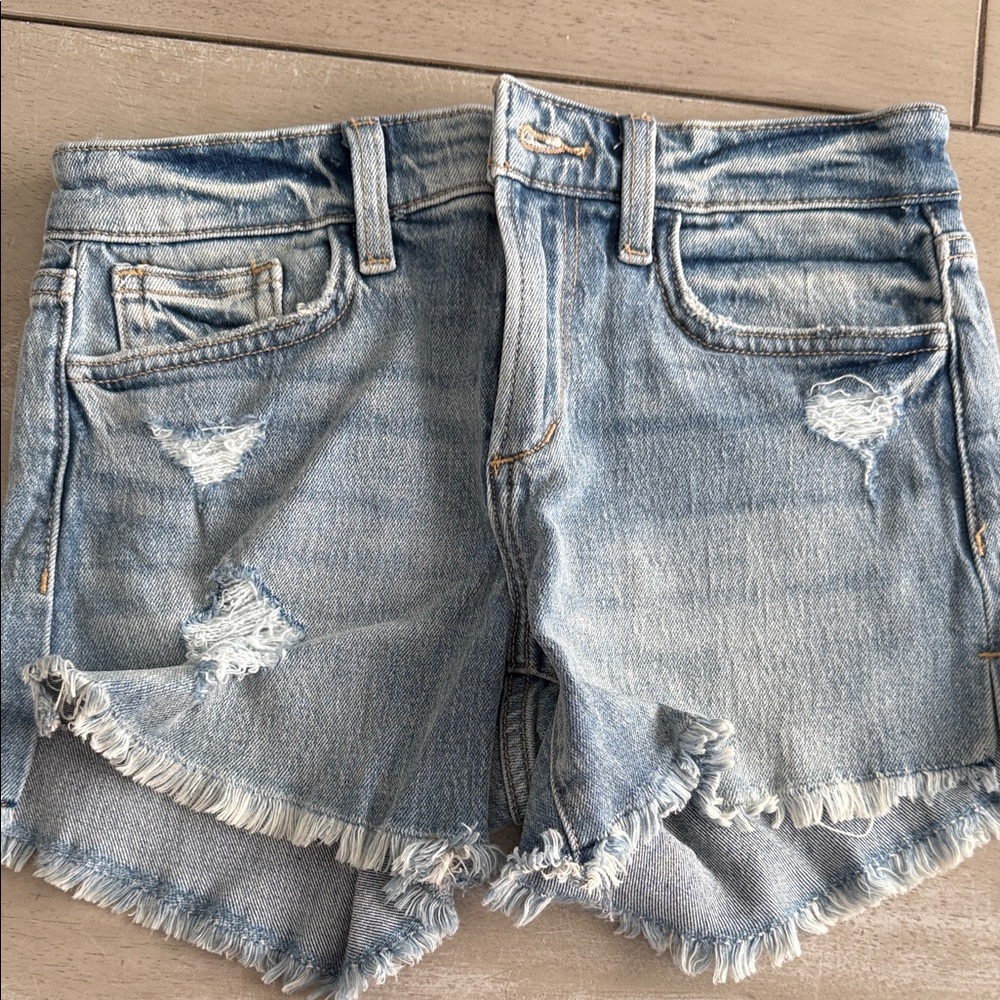 Joe's Jeans Light Blue Frayed Jean Shorts